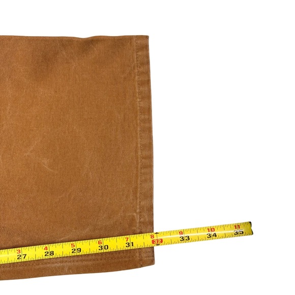 Carhartt B136 BRN Original Dungaree Fit Mens Brown Double Knee Pants 40x32 - Picture 6 of 6